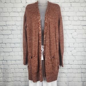 SO Size XL Burnt Orange Knit Sweater Cardigan